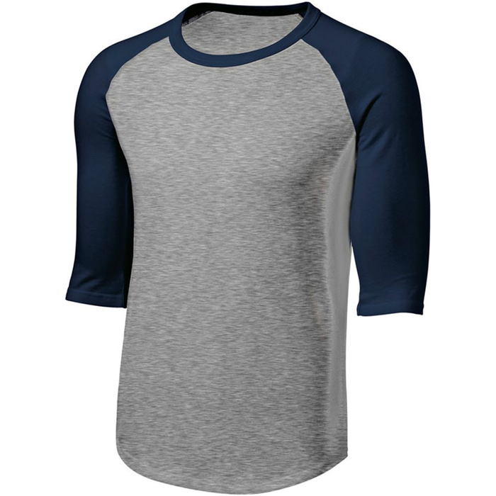 Heather Grey/Navy Jersey Tee