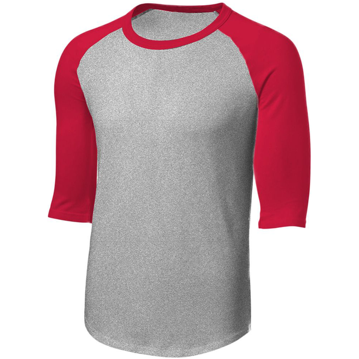 Heather Grey/Red Jersey Tee