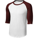 White/Maroon Jersey Tee