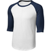 White/Navy Jersey Tee