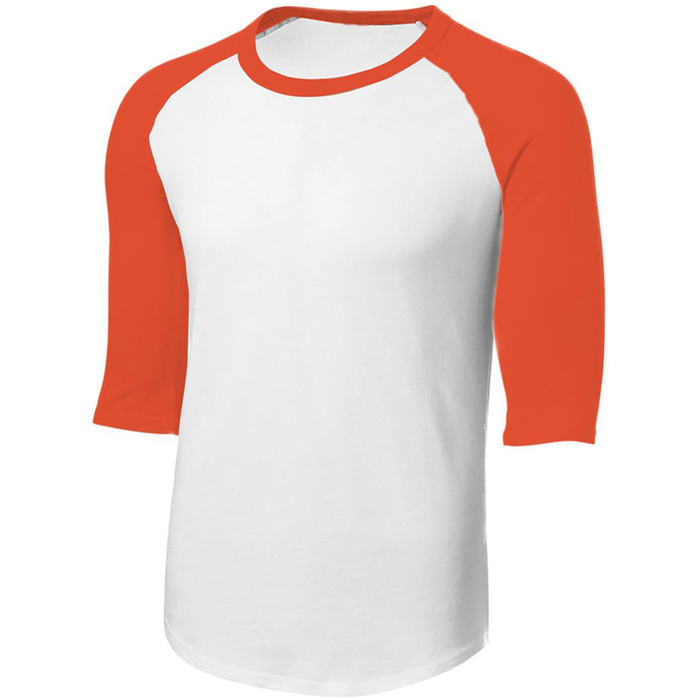 White/Orange Jersey Tee