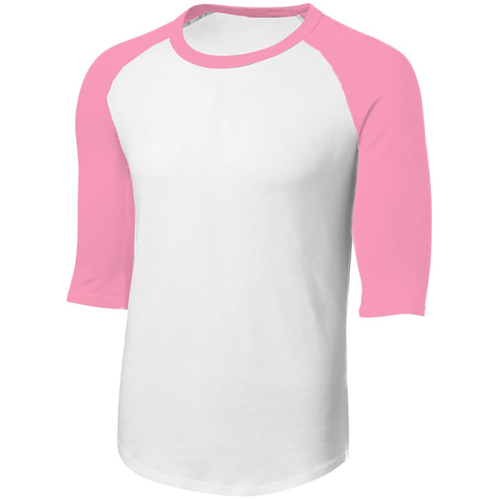 White/Pink Jersey Tee