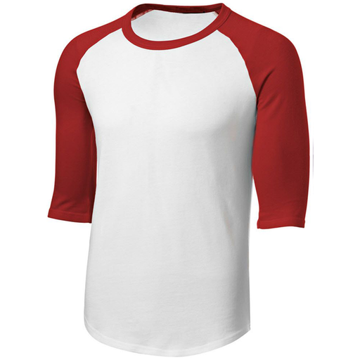 White/Red Jersey Tee