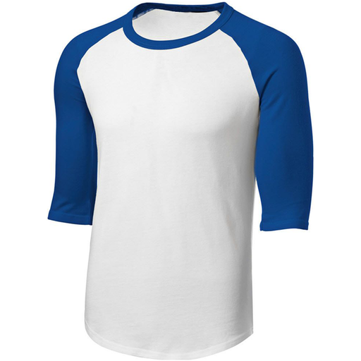 White/Royal Jersey Tee