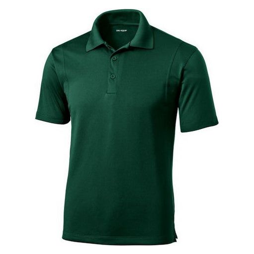 Forest Green Tall Moisture Wicking Men's Golf Polo