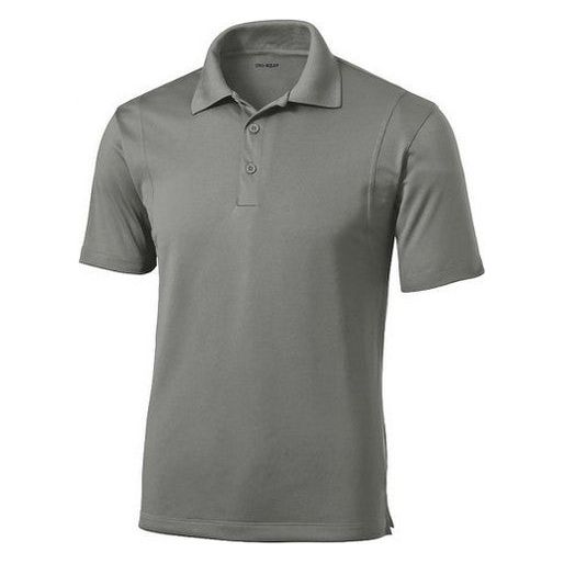 Grey Concrete Tall Moisture Wicking Men's Golf Polo