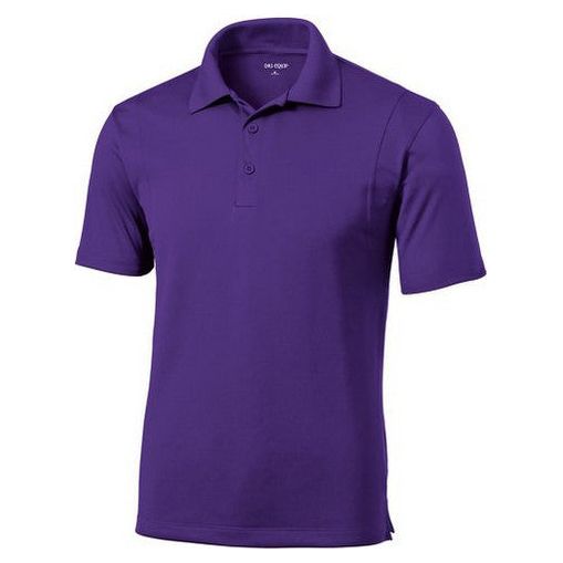 Purple Tall Moisture Wicking Men's Golf Polo