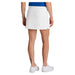 Back view of our Ladies Active Stretch Skort - White workout skort with an 11.5-inch skirt length and moisture-wicking compression short.