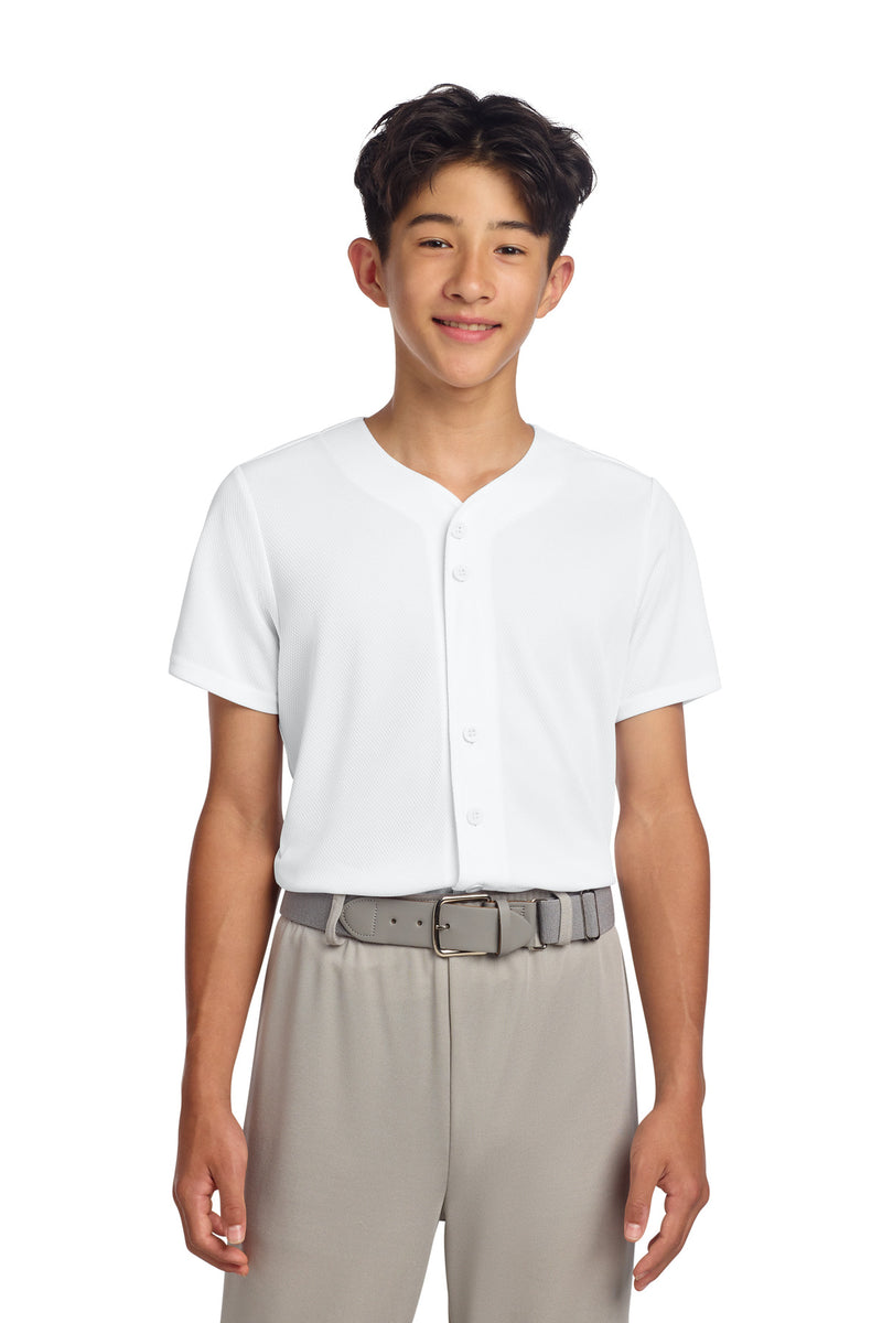 DRIEQUIP Youth Moisture Wicking Tough Mesh Full-Button Jersey Y