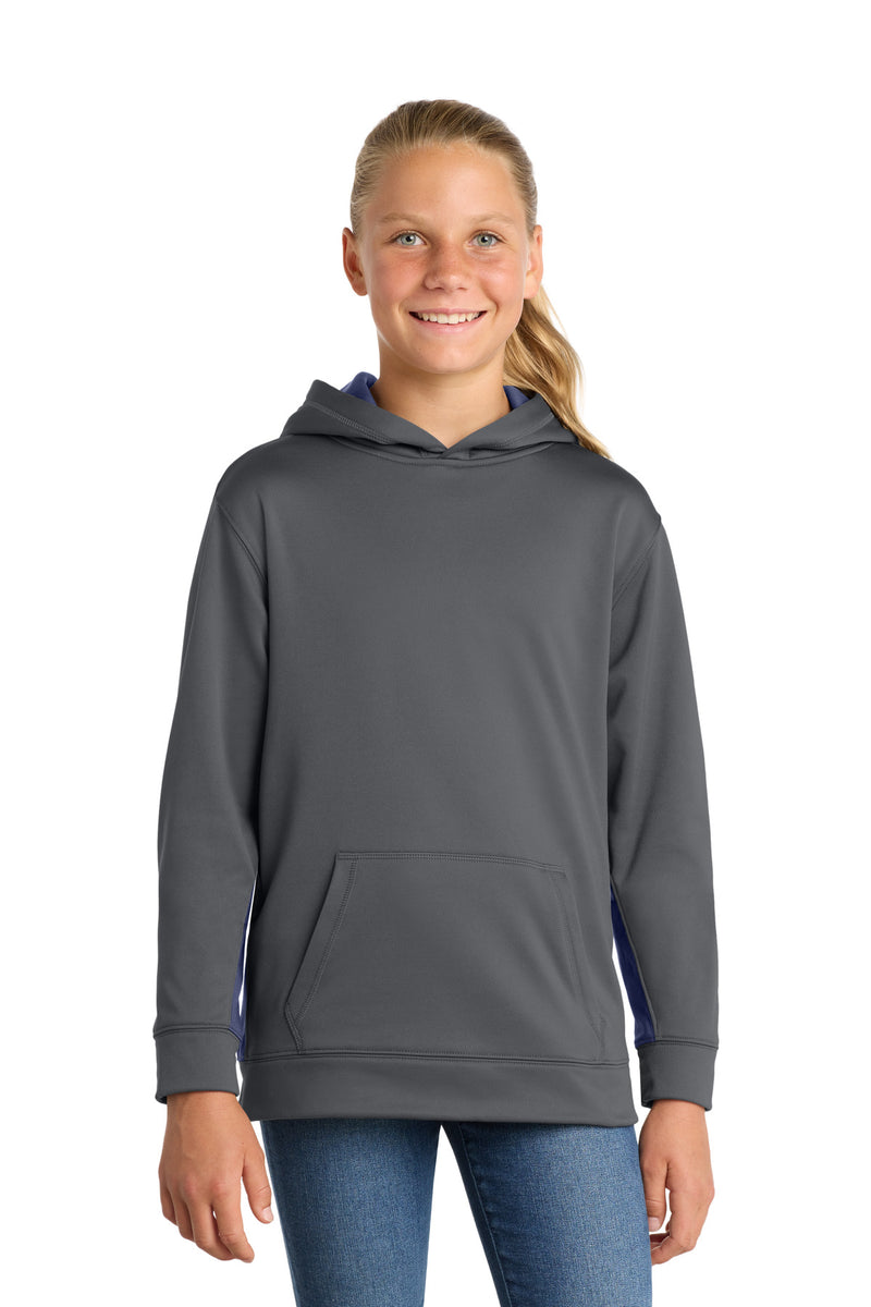 DRIEQUIP Youth Sport-Wick ® Fleece Colorblock Hooded Pullover Y