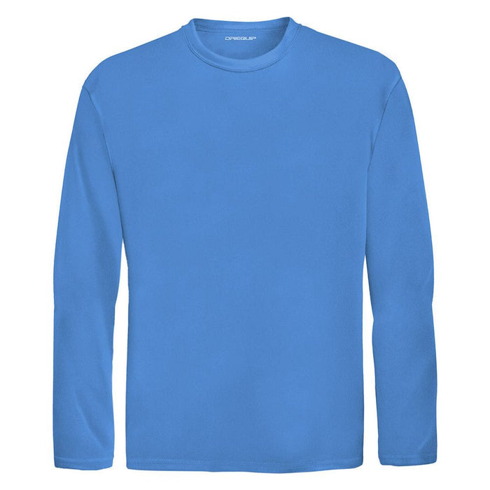 Carolina Blue Youth Long Sleeve Moisture Wicking Athletic Shirt