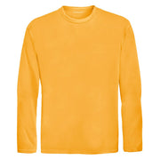 Gold Youth Long Sleeve Moisture Wicking Athletic Shirt