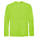 Lime Shock Youth Long Sleeve Moisture Wicking Athletic Shirt