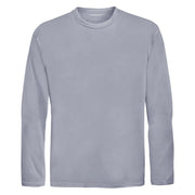 Silver Youth Long Sleeve Moisture Wicking Athletic Shirt