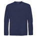 Navy Blue Youth Long Sleeve Moisture Wicking Athletic Shirt