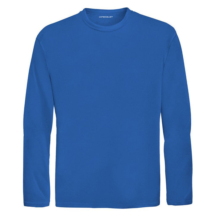 Royal Blue Youth Long Sleeve Moisture Wicking Athletic Shirt