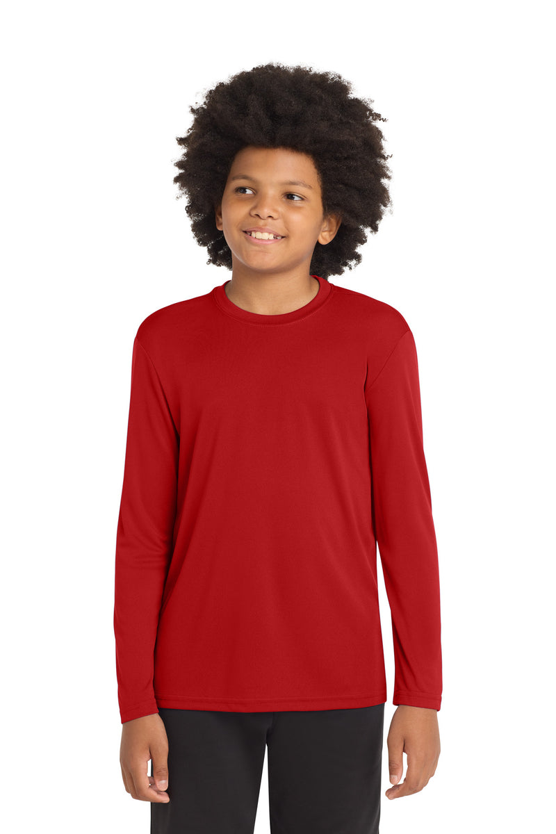 DRIEQUIP Youth Long Sleeve Moisture Wicking Athletic Tee
