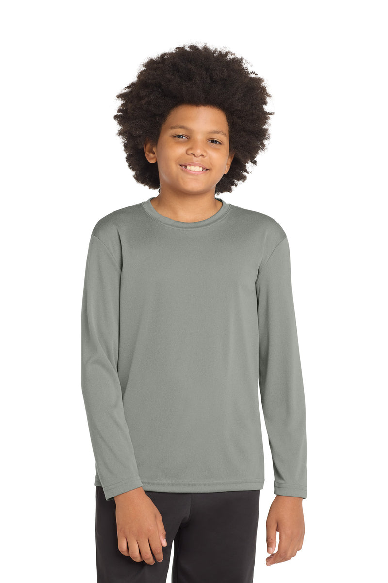 DRIEQUIP Youth Long Sleeve Moisture Wicking Athletic Tee