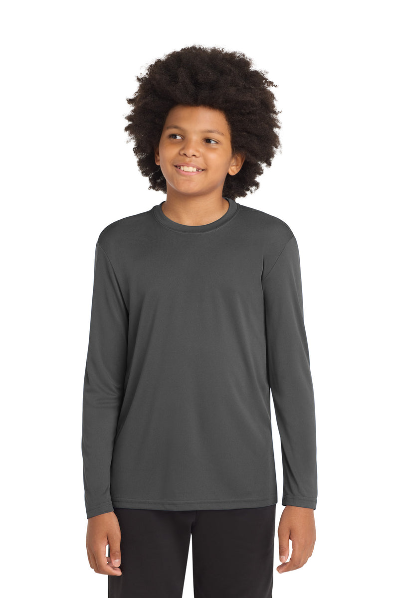 DRIEQUIP Youth Long Sleeve Moisture Wicking Athletic Tee