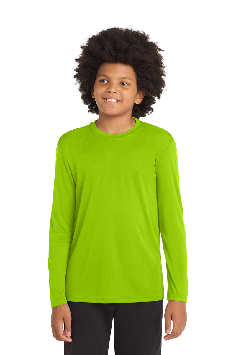 DRIEQUIP Youth Long Sleeve Moisture Wicking Athletic Tee