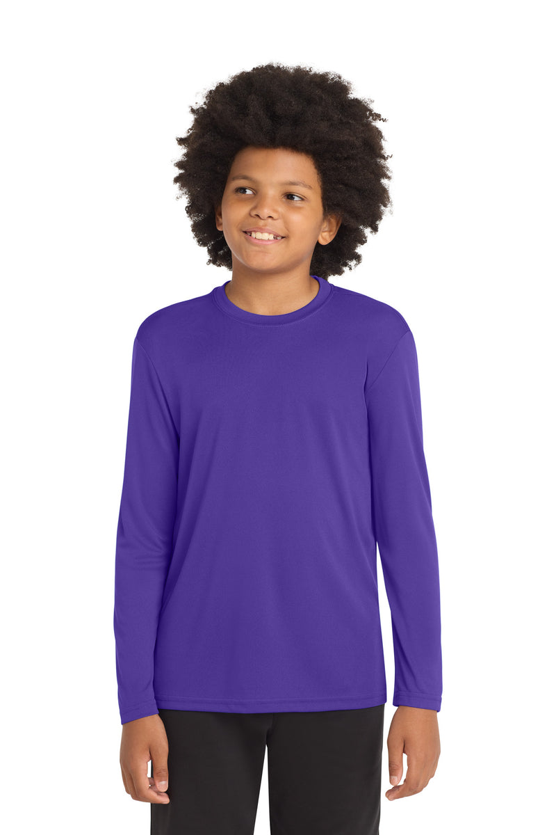 DRIEQUIP Youth Long Sleeve Moisture Wicking Athletic Tee
