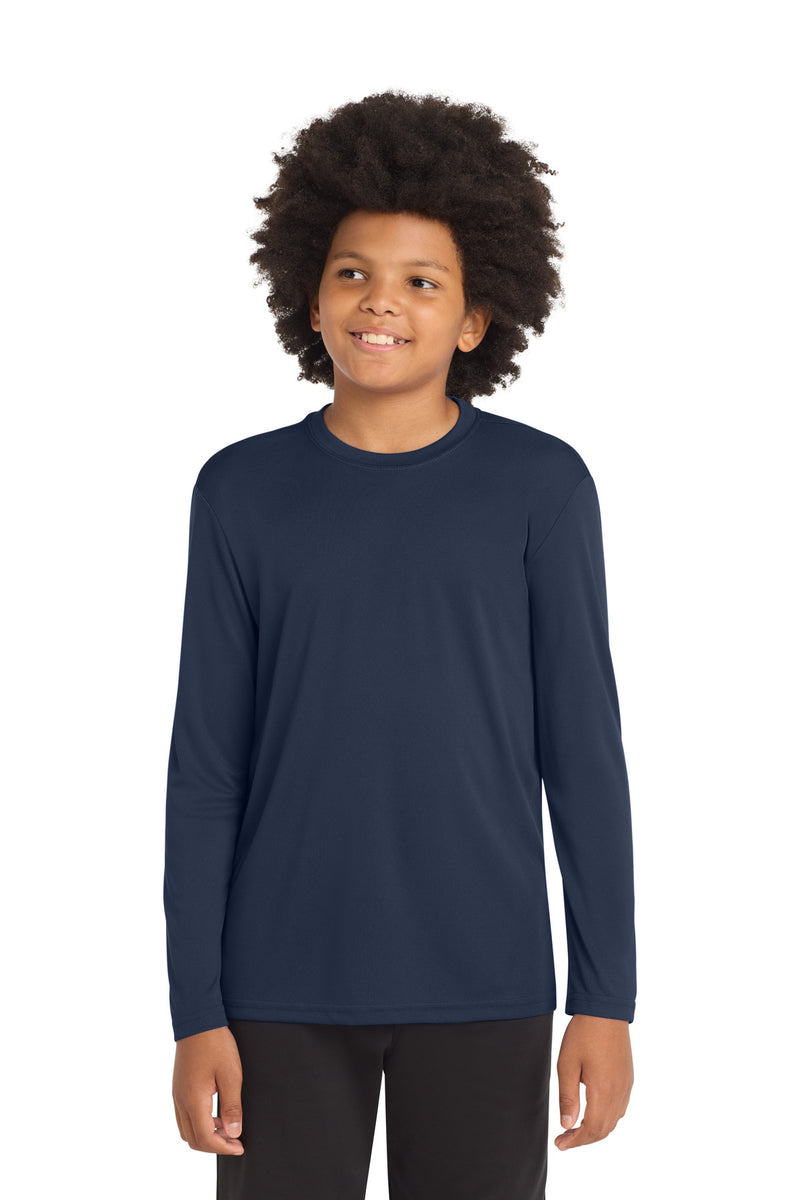 DRIEQUIP Youth Long Sleeve Moisture Wicking Athletic Tee