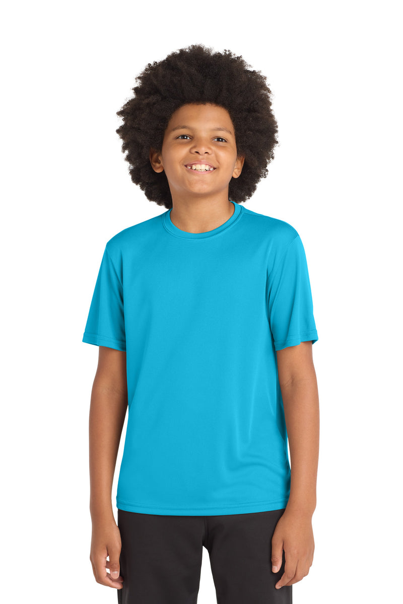 DRIEQUIP Youth Moisture Wicking Athletic Tee with Fade-Resistant Technology