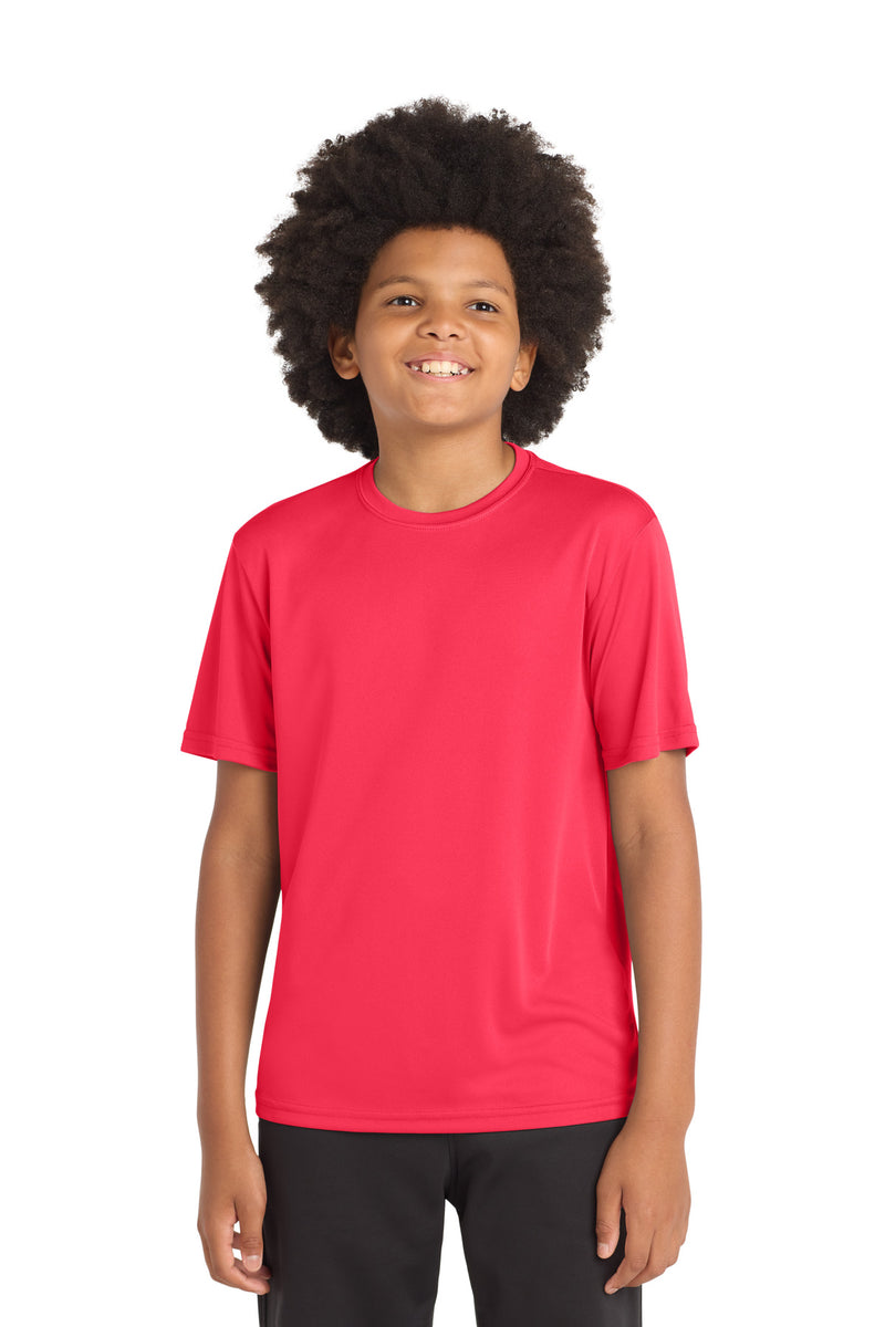 DRIEQUIP Youth Moisture Wicking Athletic Tee with Fade-Resistant Technology