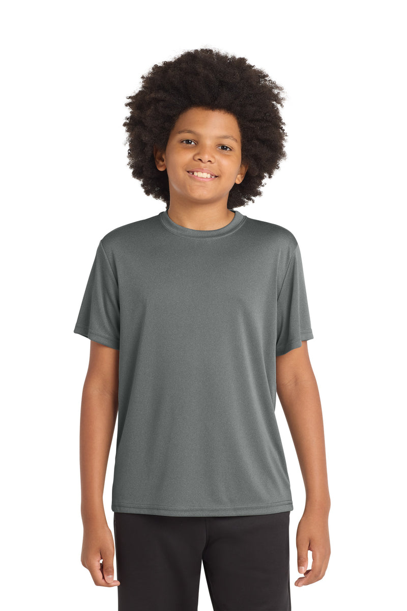 DRIEQUIP Youth Moisture Wicking Athletic Tee with Fade-Resistant Technology