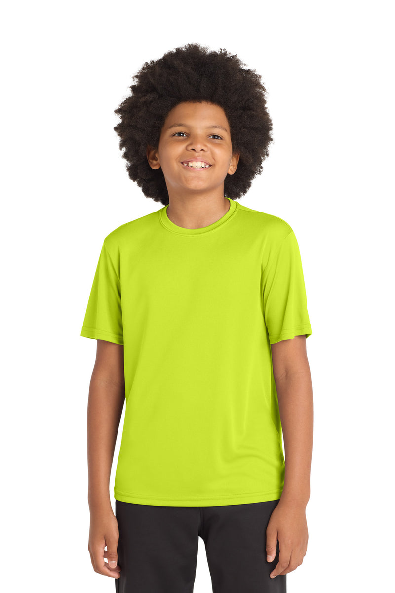 DRIEQUIP Youth Moisture Wicking Athletic Tee with Fade-Resistant Technology