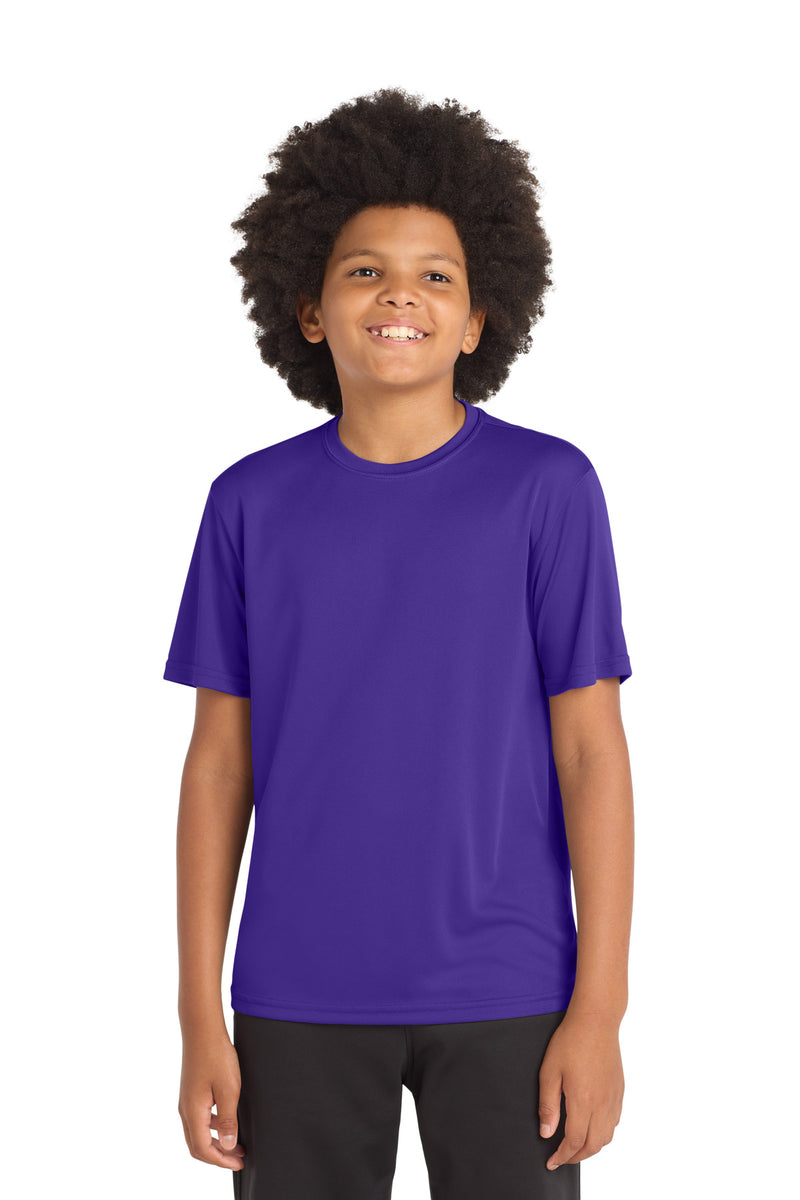 DRIEQUIP Youth Moisture Wicking Athletic Tee with Fade-Resistant Technology