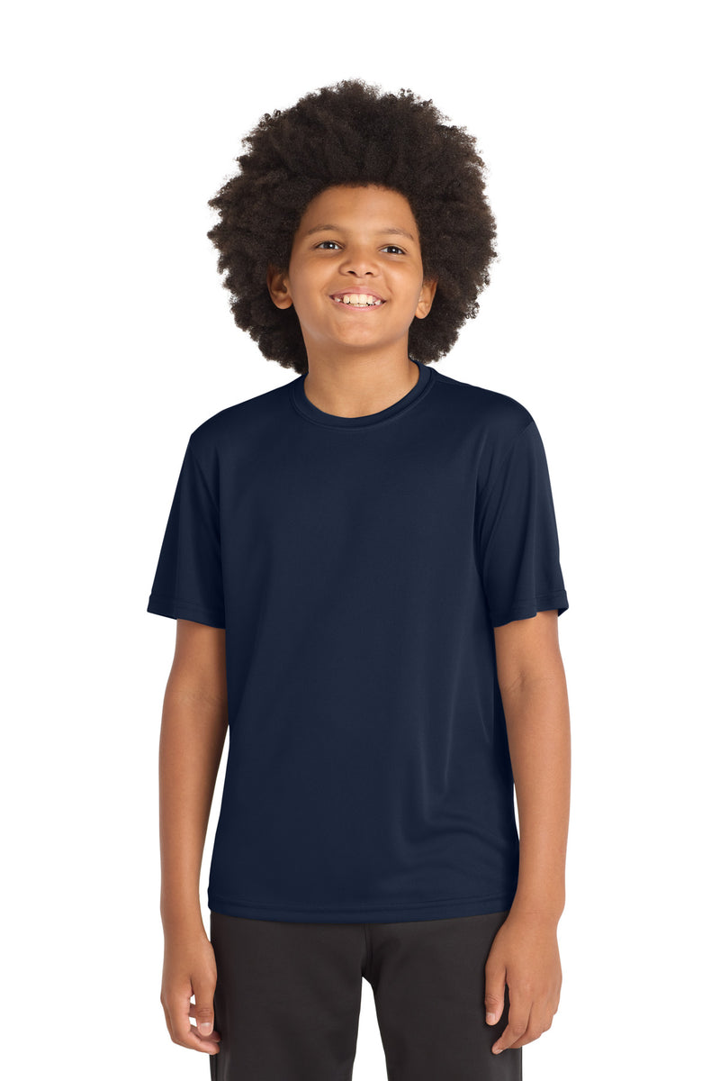 DRIEQUIP Youth Moisture Wicking Athletic Tee with Fade-Resistant Technology