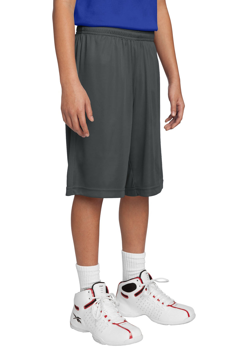 DRIEQUIP Youth Moisture Wicking Athletic Shorts with 9-Inch Inseam