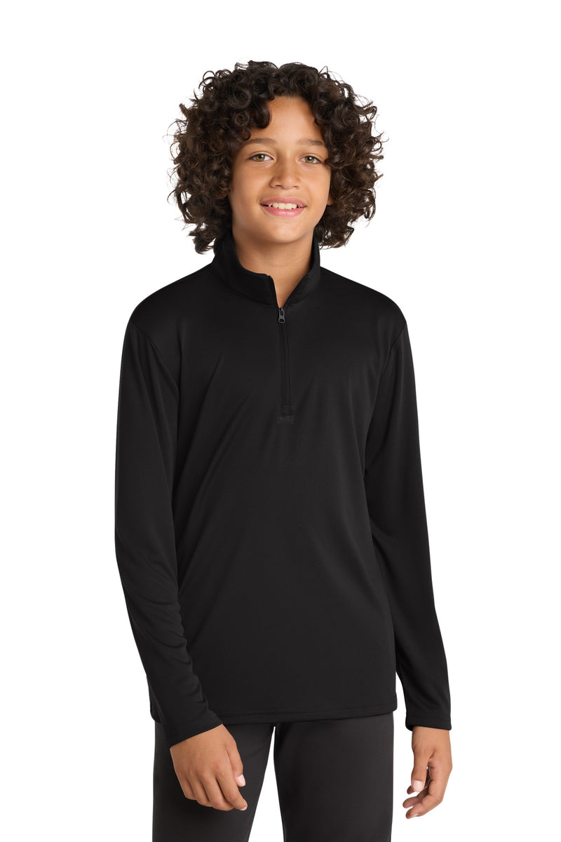 DRIEQUIP Youth Moisture Wicking 1/4-Zip Pullover with Quick-Dry Technology