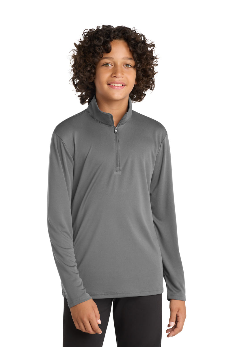 DRIEQUIP Youth Moisture Wicking 1/4-Zip Pullover with Quick-Dry Technology