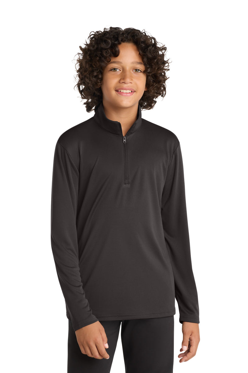DRIEQUIP Youth Moisture Wicking 1/4-Zip Pullover with Quick-Dry Technology