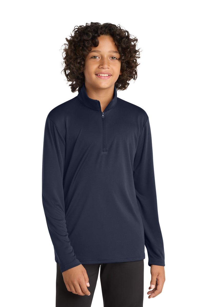 DRIEQUIP Youth Moisture Wicking 1/4-Zip Pullover with Quick-Dry Technology