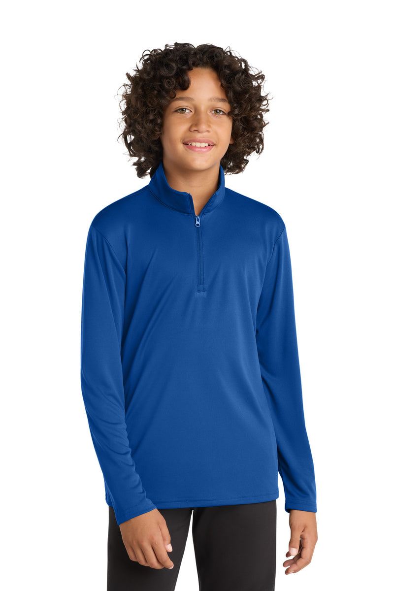DRIEQUIP Youth Moisture Wicking 1/4-Zip Pullover with Quick-Dry Technology