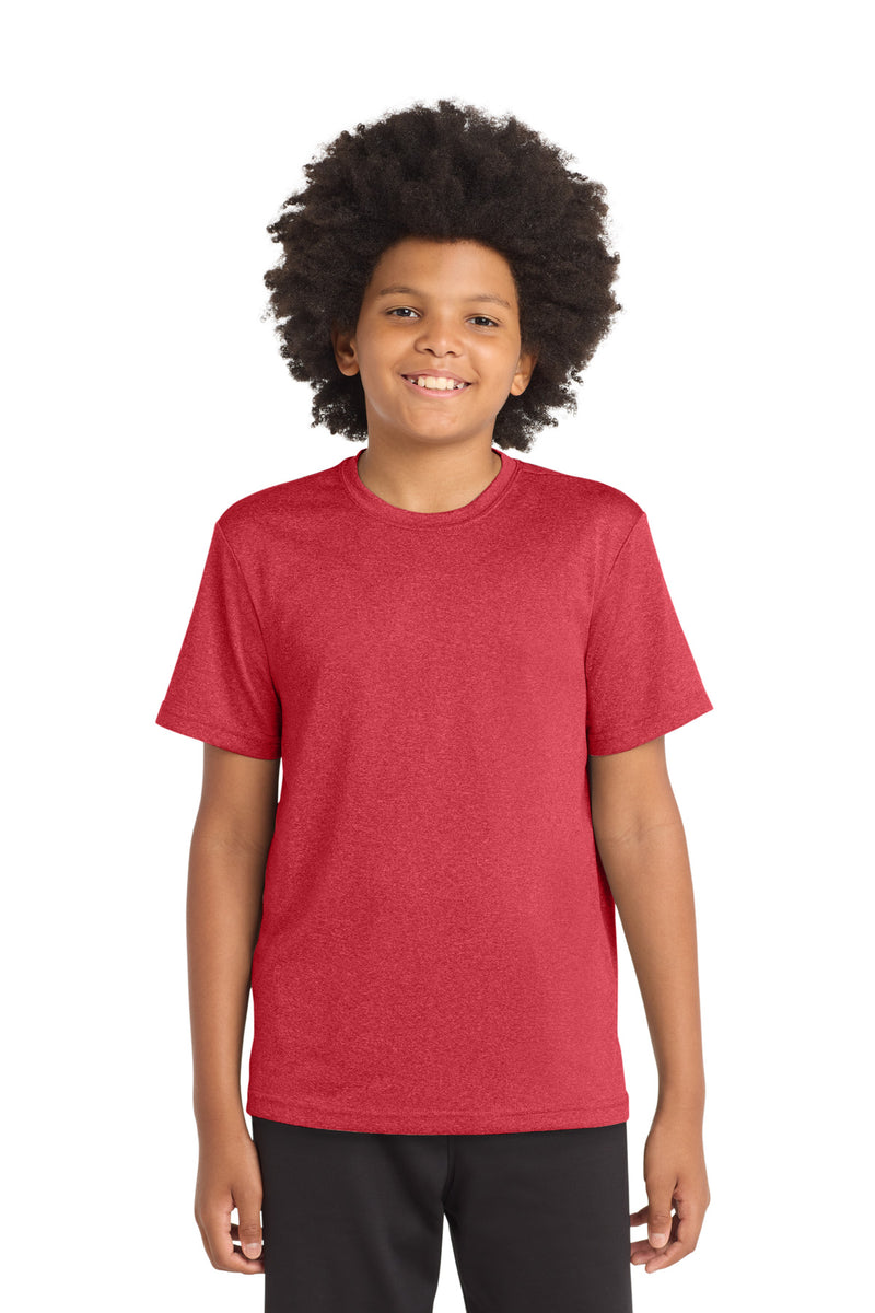 DRIEQUIP Youth Heather Contender Tee with Moisture-Wicking Technology