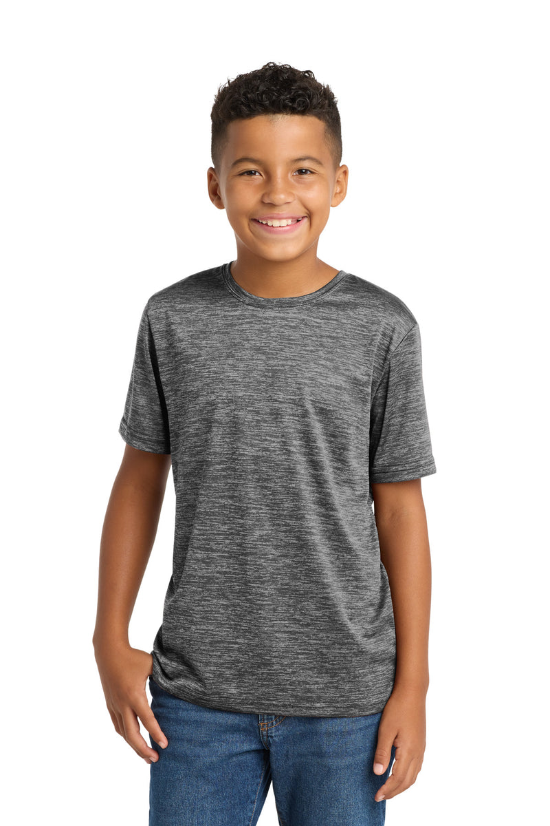DRIEQUIP Youth Electric Heather Tee with Color-Lock Technology