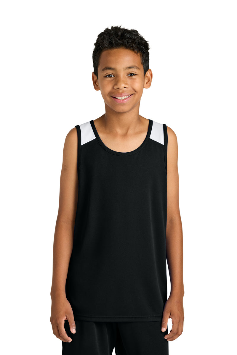 DRIEQUIP Youth Club Track Tank with Recycled Polyester