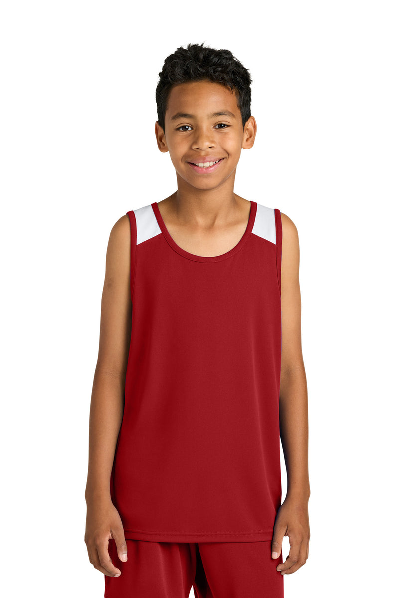 DRIEQUIP Youth Club Track Tank with Recycled Polyester