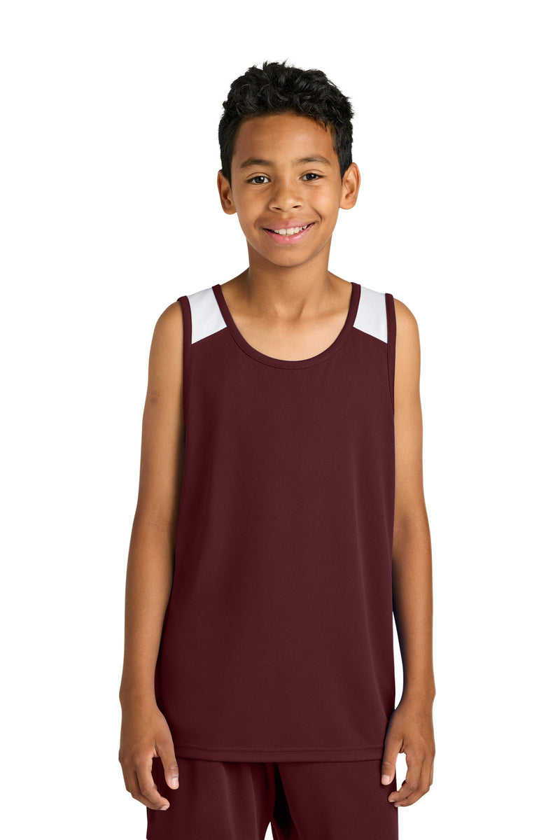 DRIEQUIP Youth Club Track Tank with Recycled Polyester