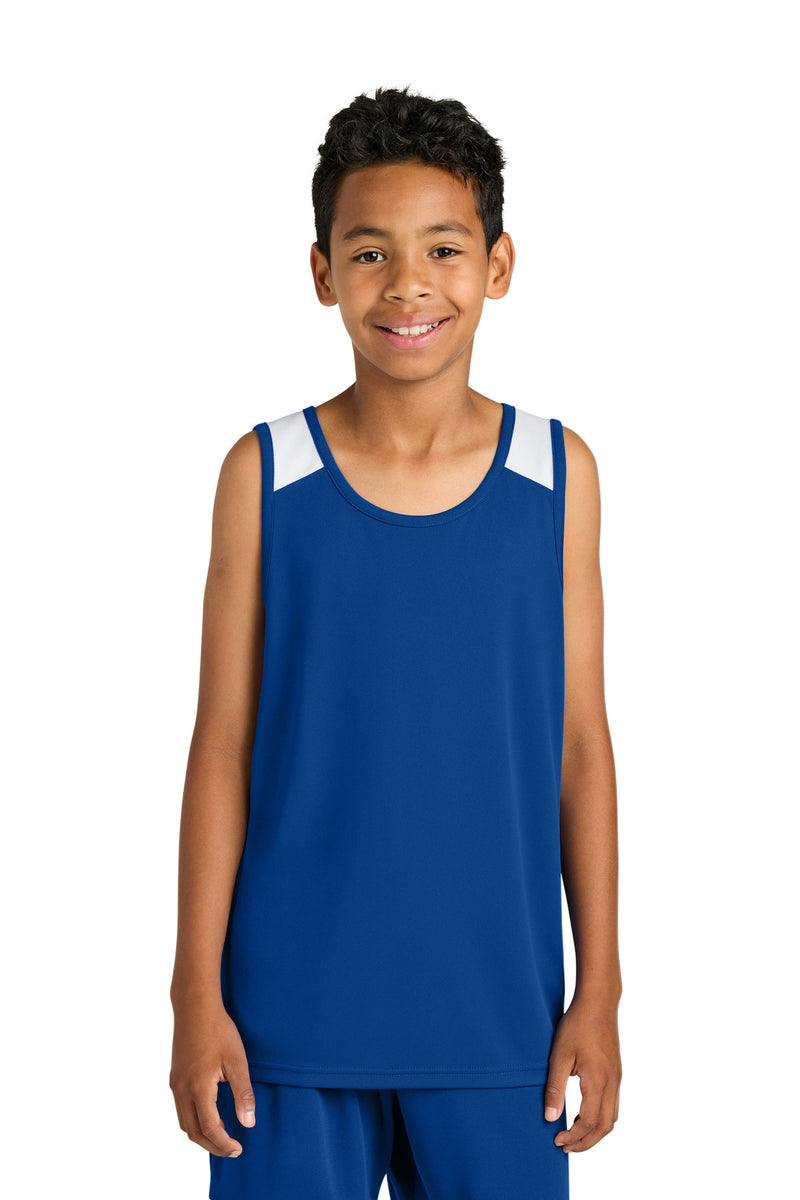 DRIEQUIP Youth Club Track Tank with Recycled Polyester