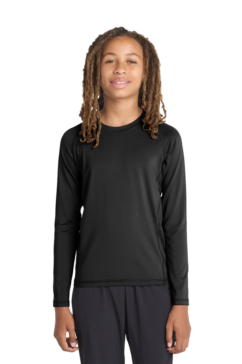 DRIEQUIP Youth Long Sleeve Rashguard Tee with UPF 50 Sun Protection