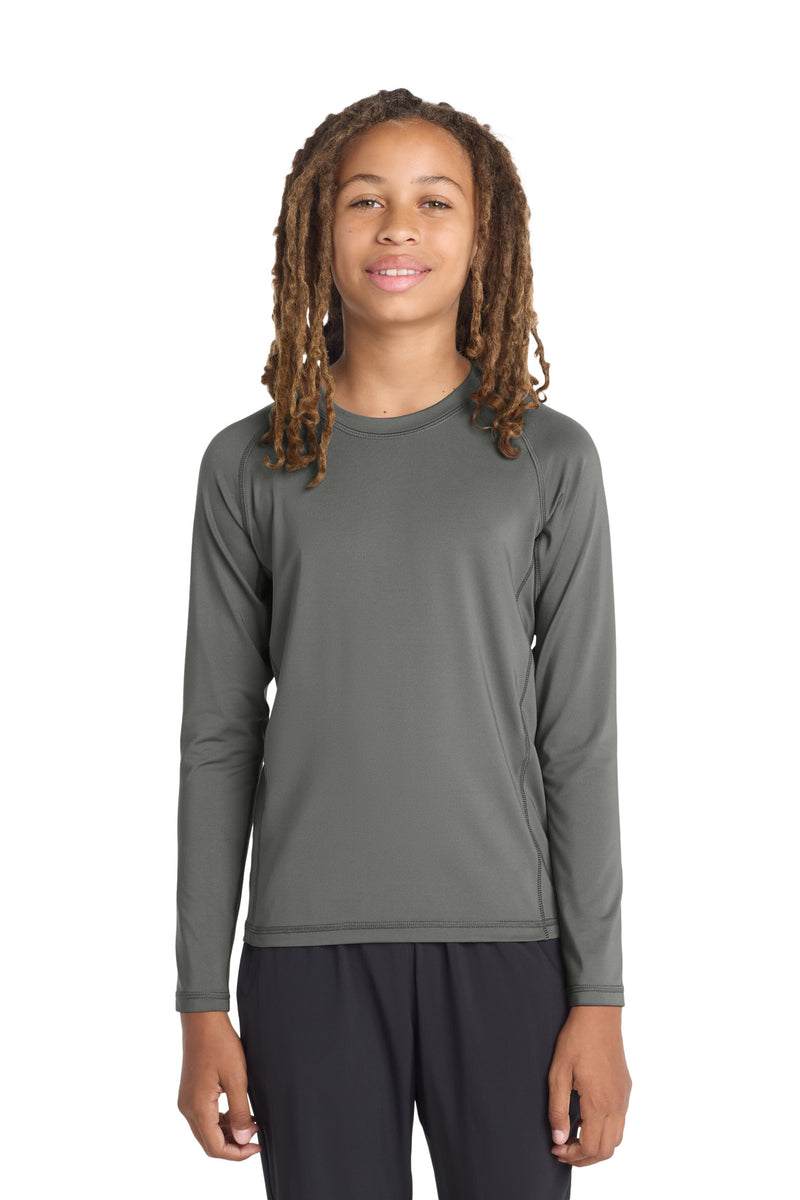 DRIEQUIP Youth Long Sleeve Rashguard Tee with UPF 50 Sun Protection