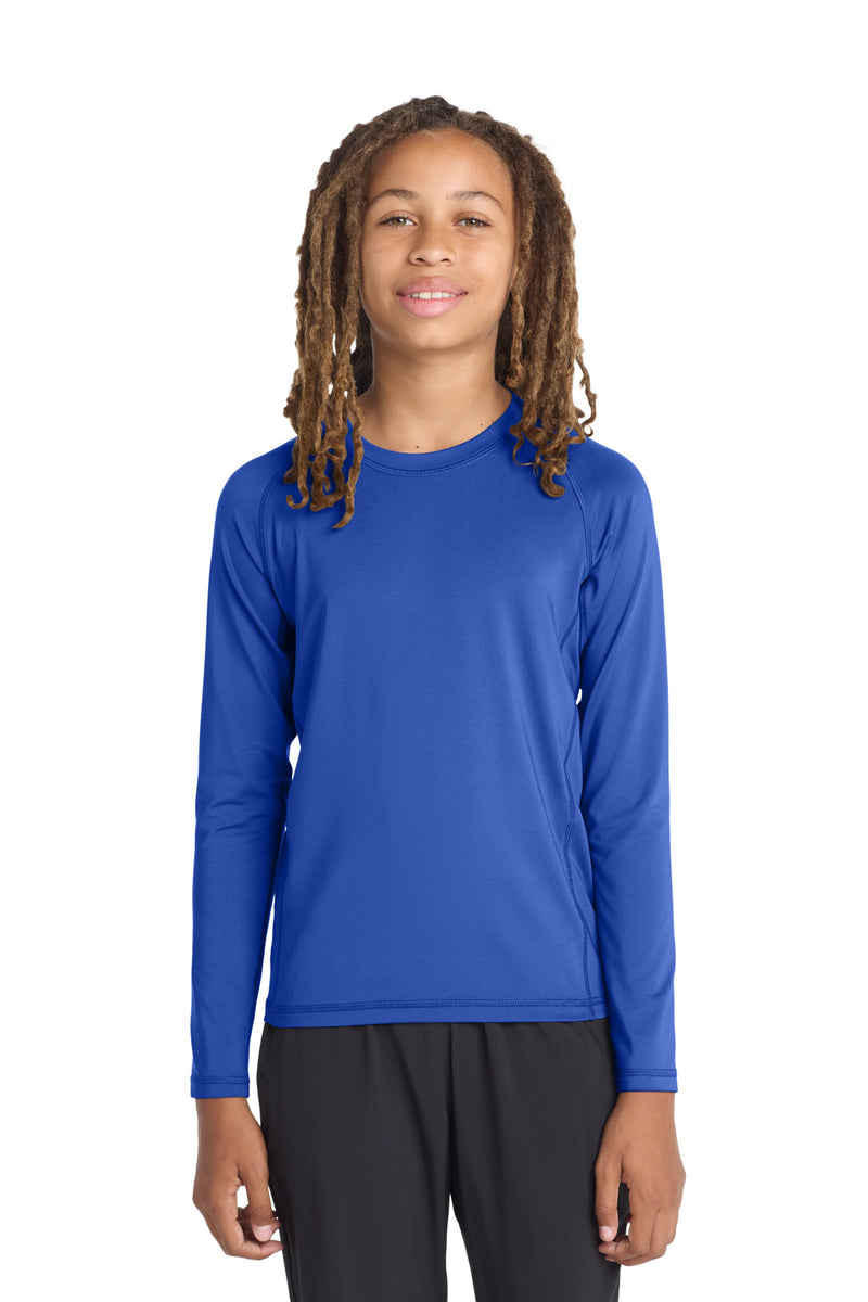 DRIEQUIP Youth Long Sleeve Rashguard Tee with UPF 50 Sun Protection