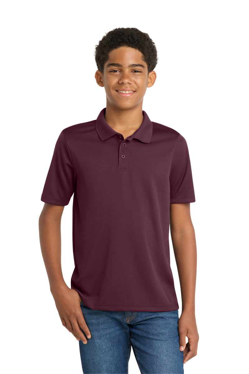 DRIEQUIP Youth RacerMesh Polo with Moisture-Wicking Technology