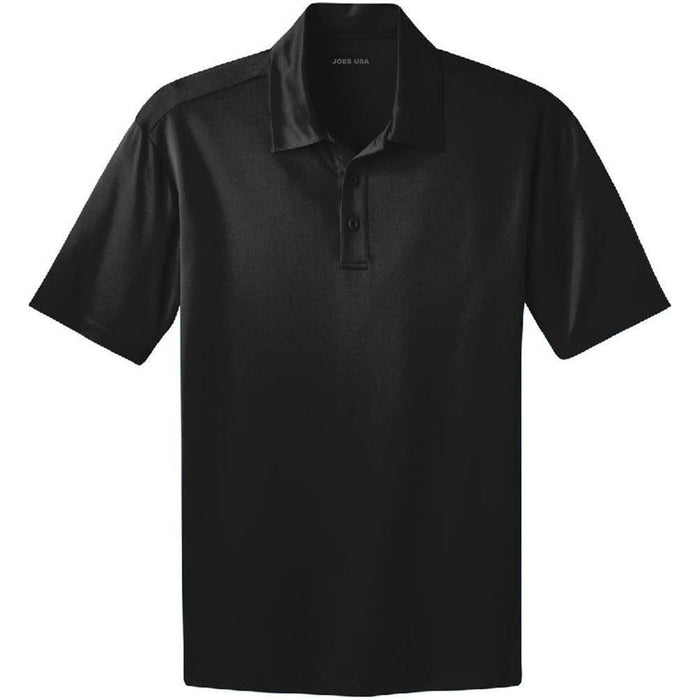 Men's Silk Touch Polo Shirt in Black – classic and timeless, perfect for a sleek and polished appearance.