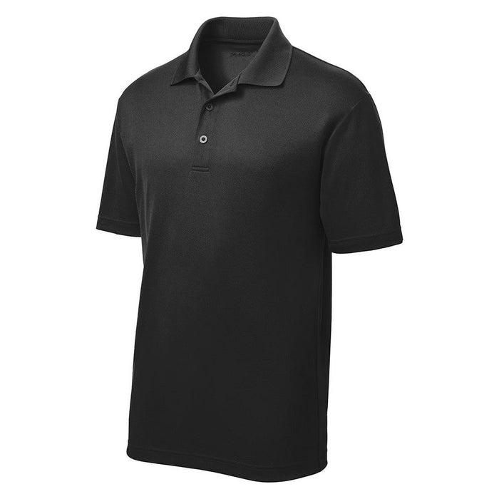 Men's Moisture Wicking Short Sleeve Polo in Black – a classic and versatile choice for a polished look.